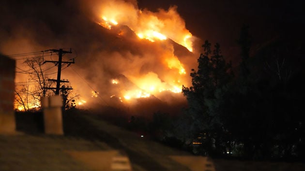 Wildfire At Night 