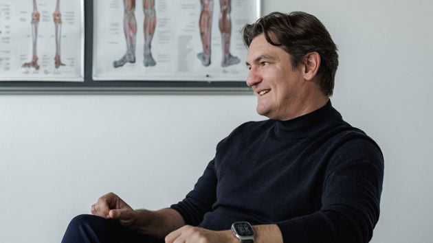 Man At Desk Anatomy Poster 