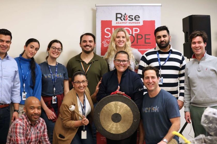 employees during volunteer week