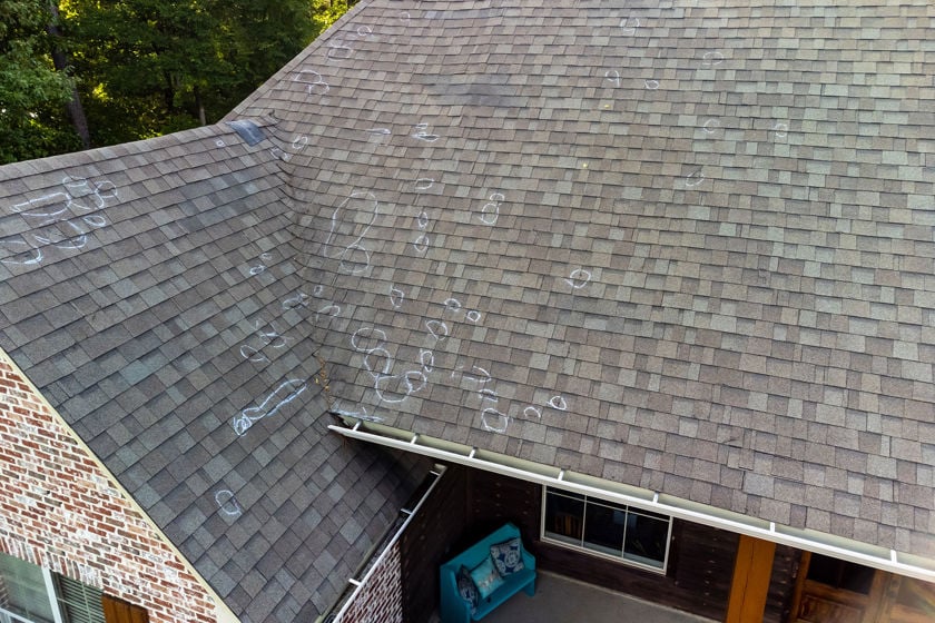 Hail Damage To Roof