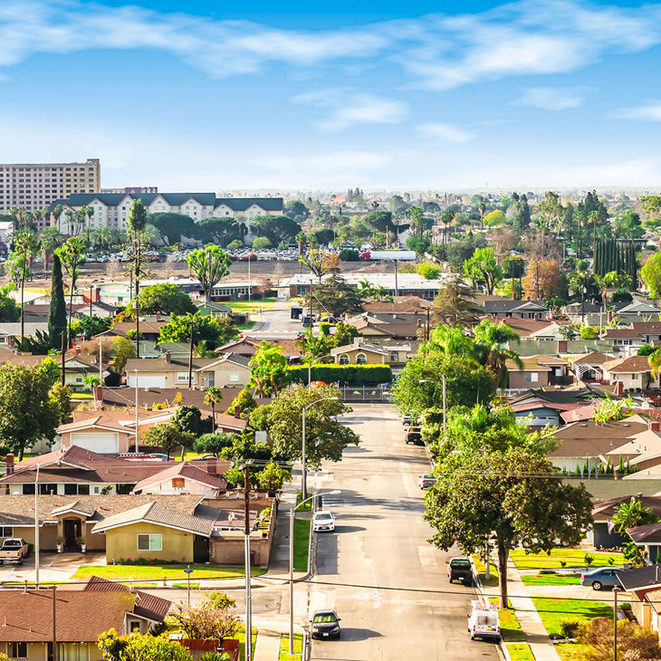 Aerial View Of Community