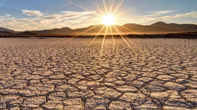Landscape Affected By Drought 