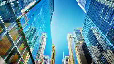 Skyscrapers And Blue Skies 