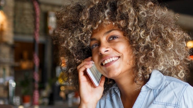 Women Talking On Cell Phone 