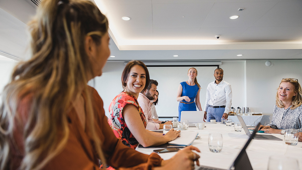 People in a meeting
