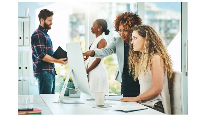 Employees in an office