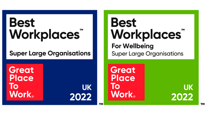 Great Place to Work UK badges