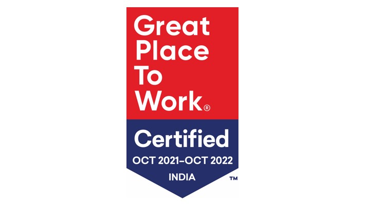 Great Place to Work certification badge for India