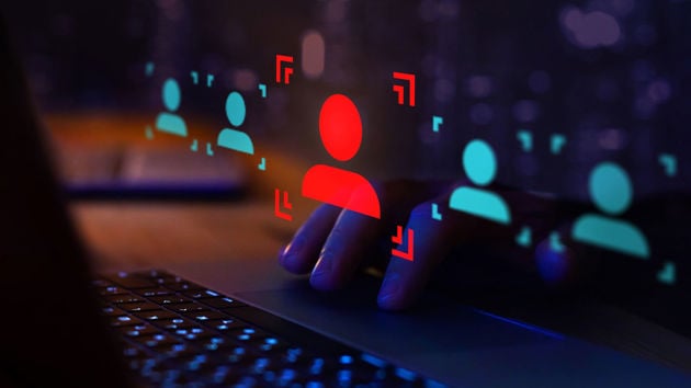 Identity Icons On Laptop Overlay 