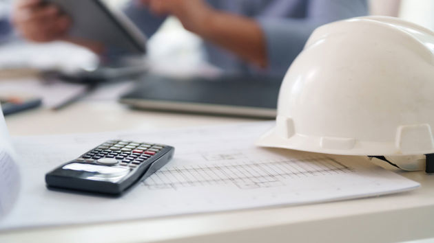 Calculator On Desk 