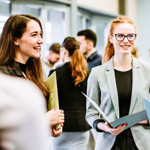Student Group Discussing Opportunities 