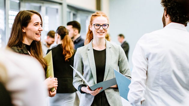 Student Group Discussing Opportunities 