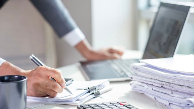 Handing Signing A Contract 