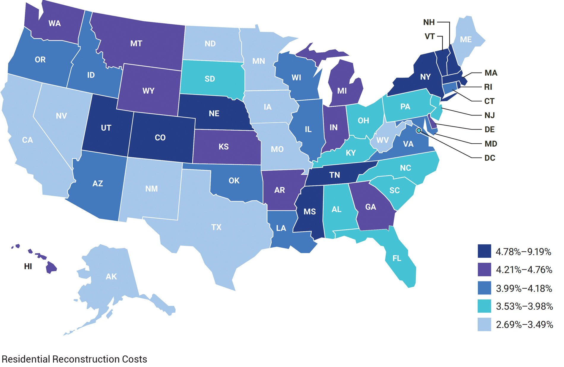 residential reconstruction costs q2 2024