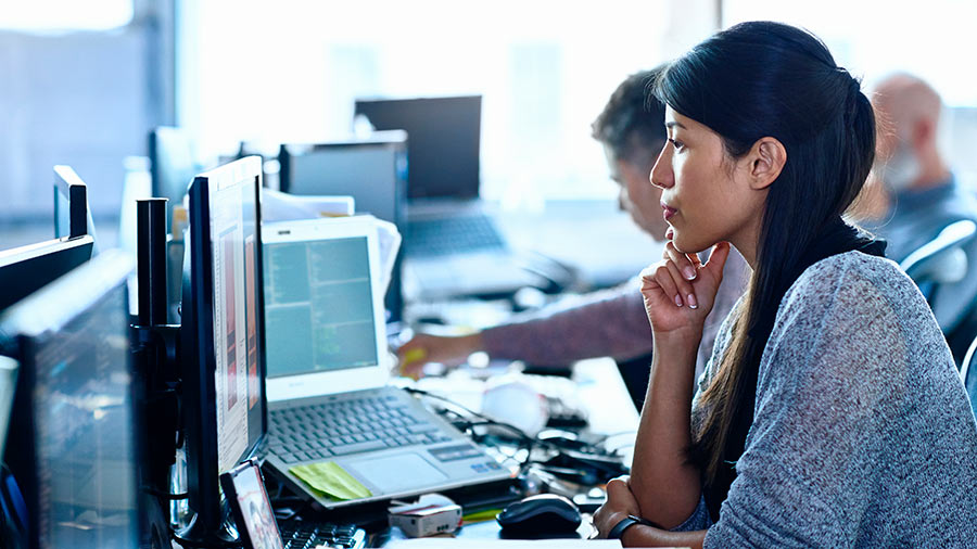 woman-reviewing-data-in-office
