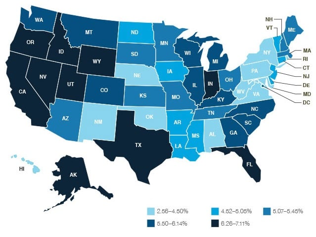360Value Quarterly Cost Updates 360Value Quarterly Report - US MAP