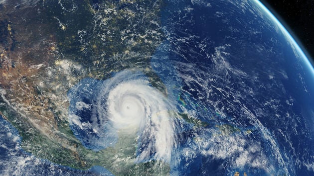 Satellite Image Of Storm Over Earth 
