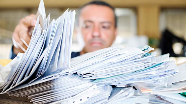 Stacks Of Mailing Envelopes 
