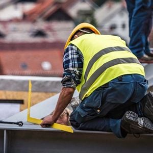 Construction Workers On Building 