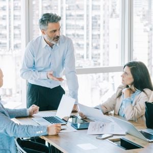 Workers In A Meeting 