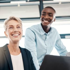 Coworkers Being Happy 