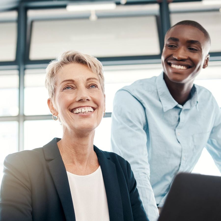 Coworkers Being Happy 