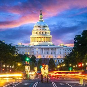 Dc Capitol Building At Night 