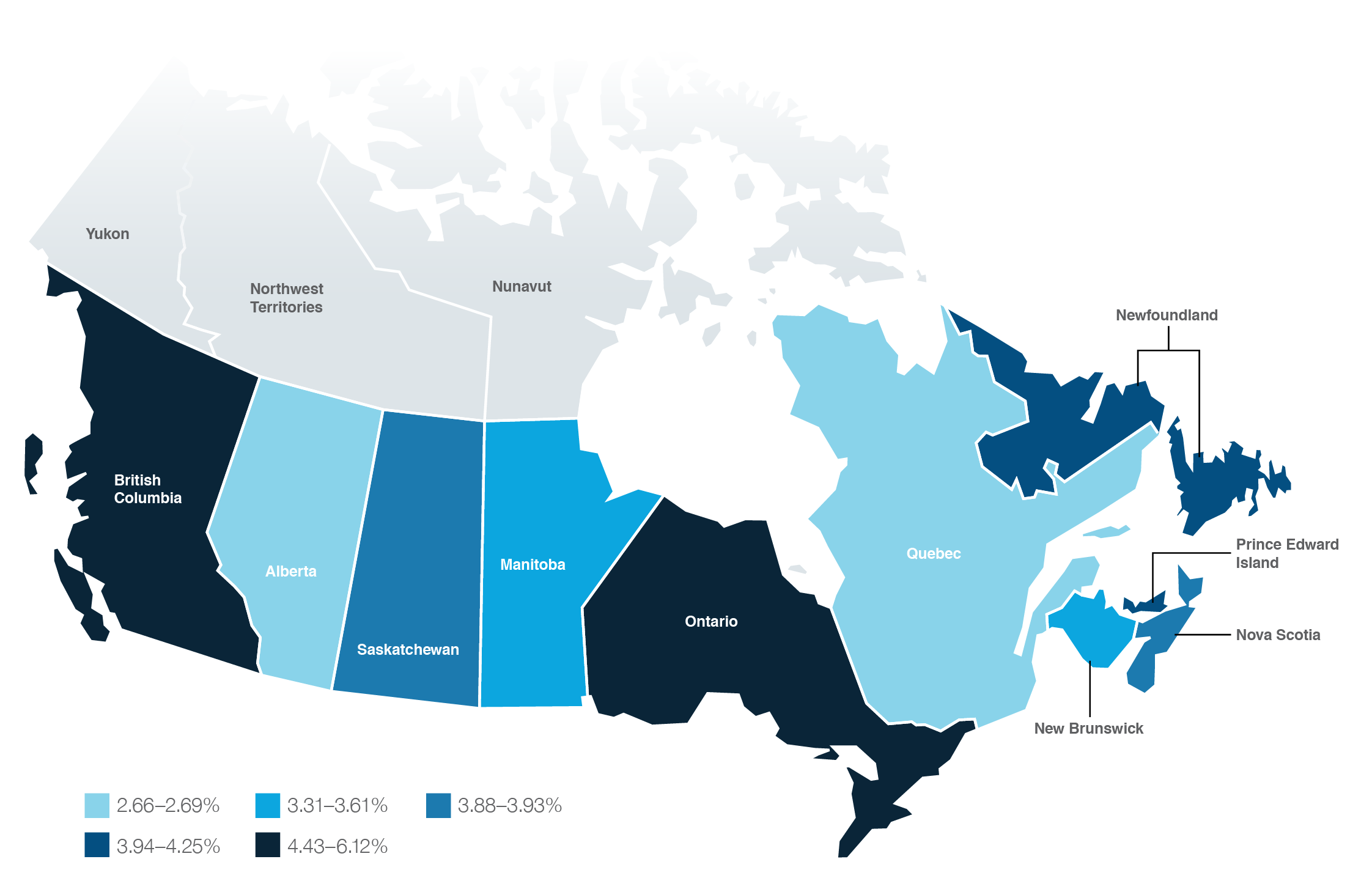 360Value Reconstruction Cost Update Q3 2018 360Value Canada map Q3 2018