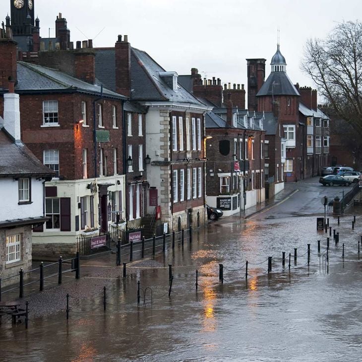 Flooded Uk Street 