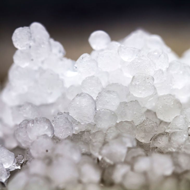 Close Up Of Hail