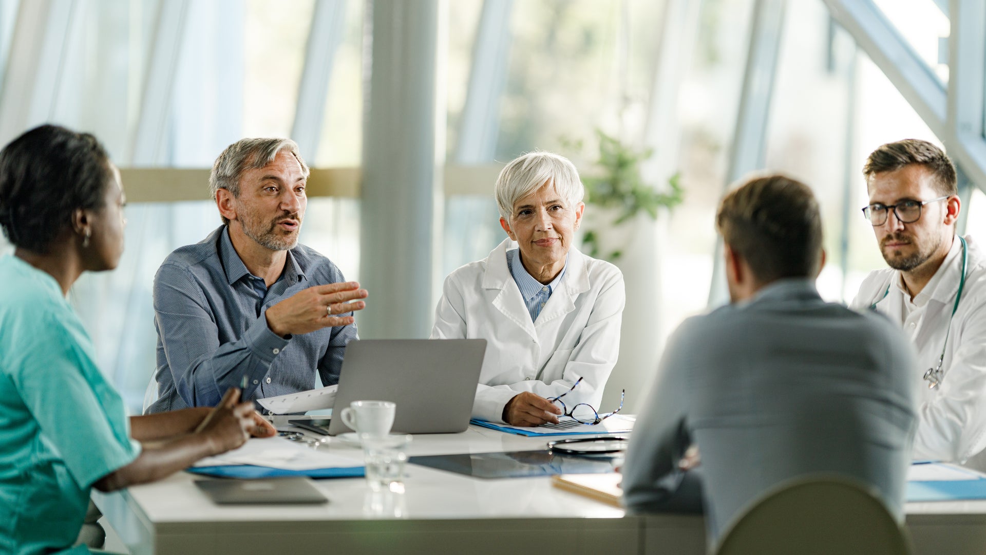 meeting of group of medical professionals