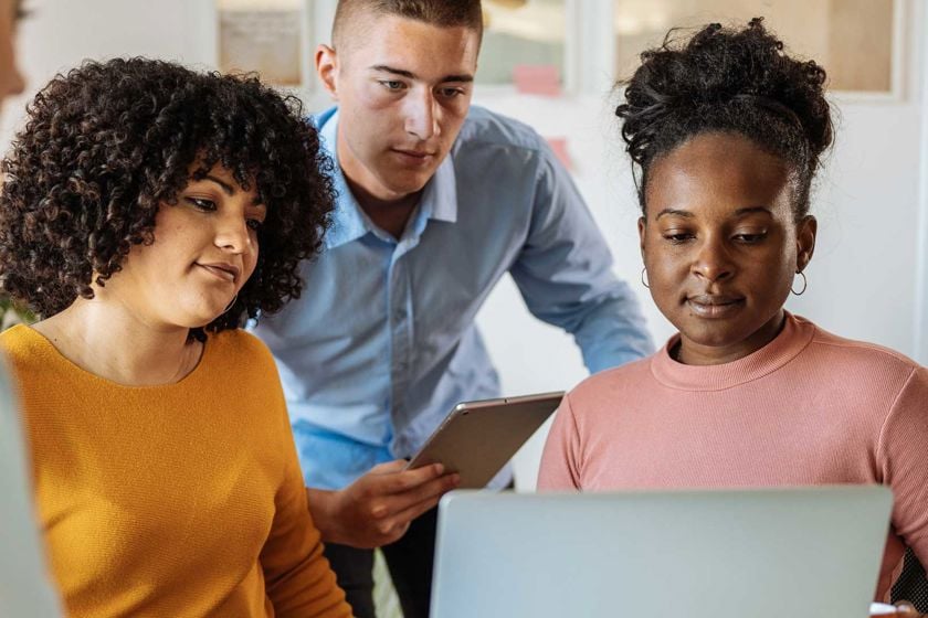 Young Professionals Collaborating 