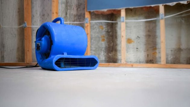 Industrial Fan In Basement 