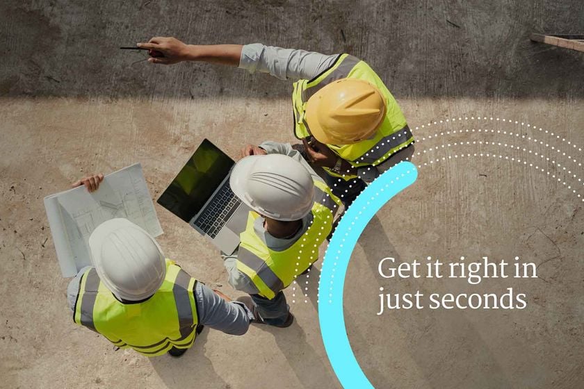 Contractors Reviewing Construction Plans Onsite V2