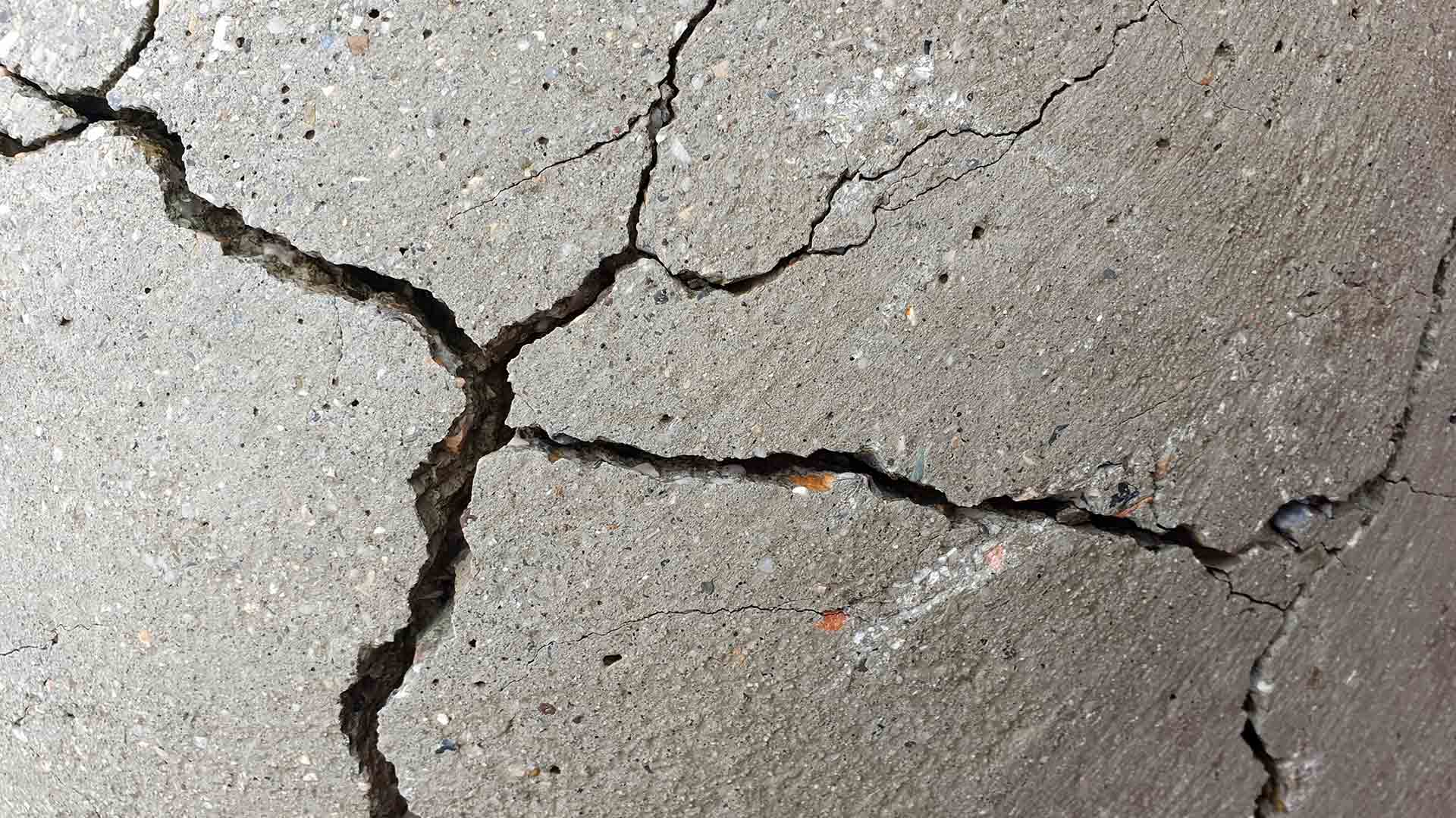 damage on concrete