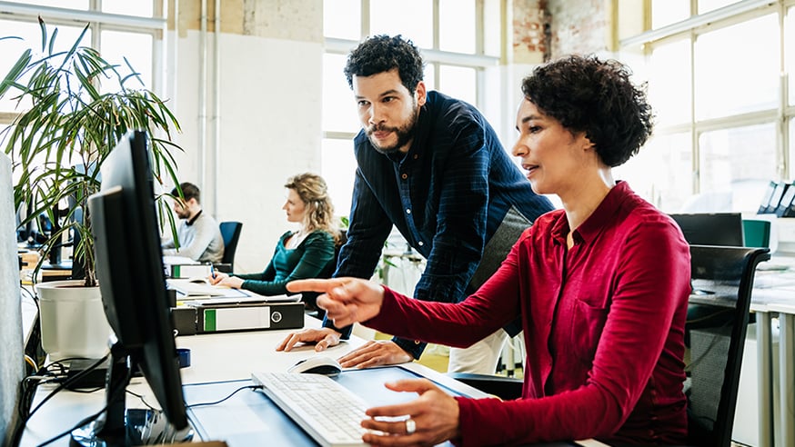 people in office computer