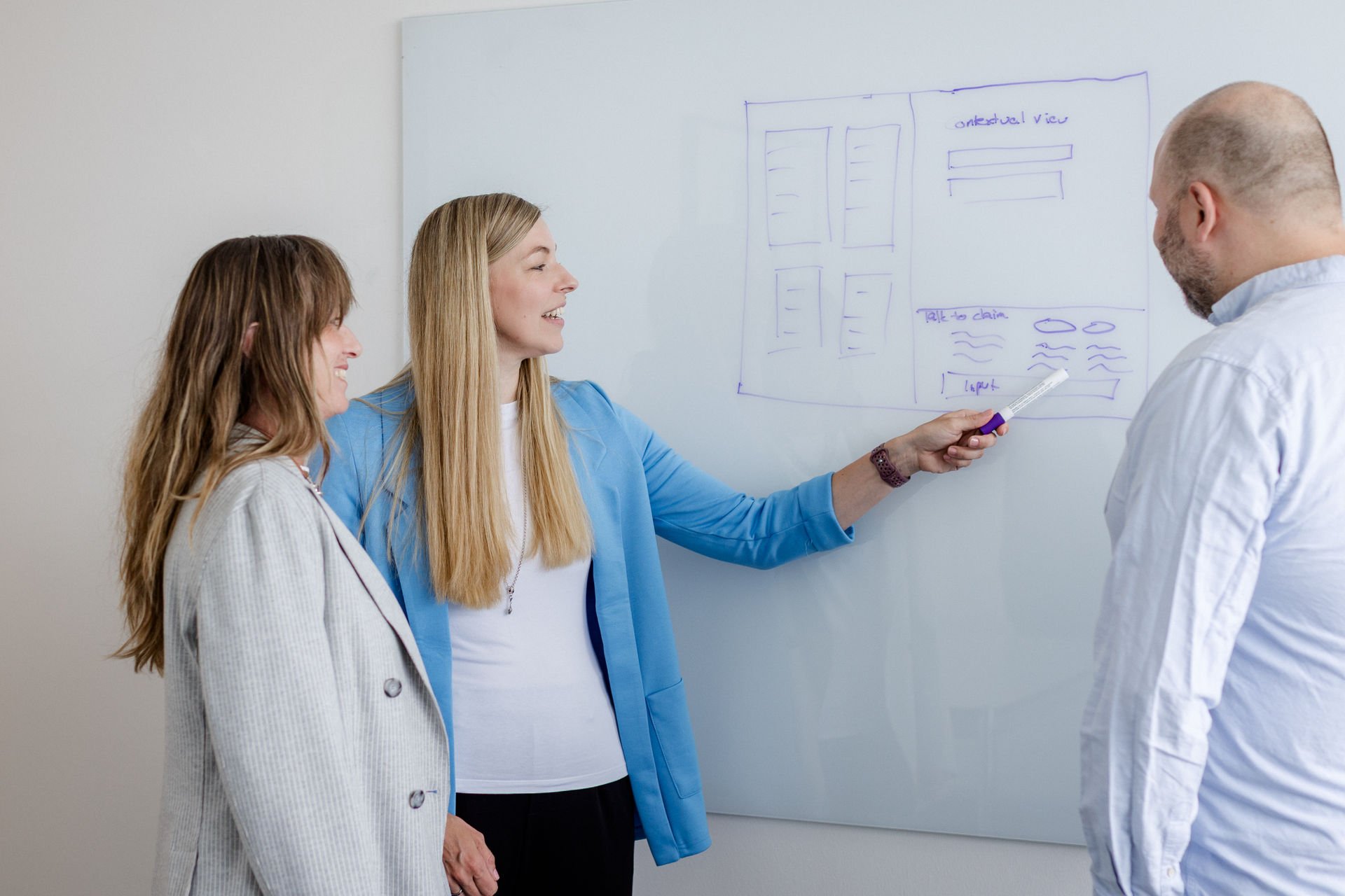 colleges reviewing whiteboard