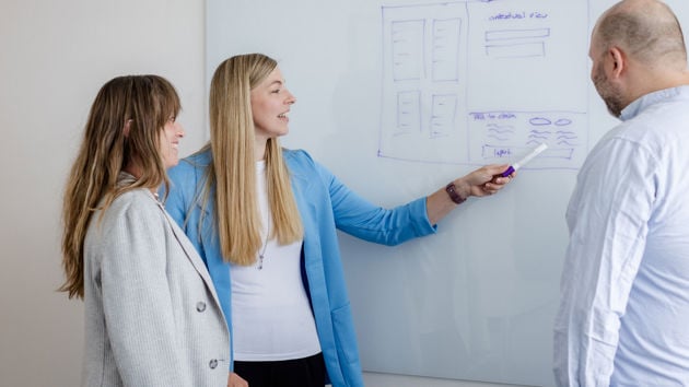 Colleges Reviewing Whiteboard 