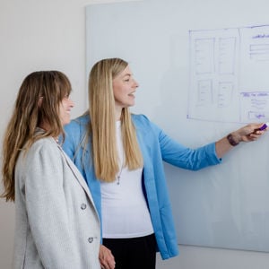 Colleges Reviewing Whiteboard 