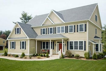 A modular home in Needham, Massachusetts