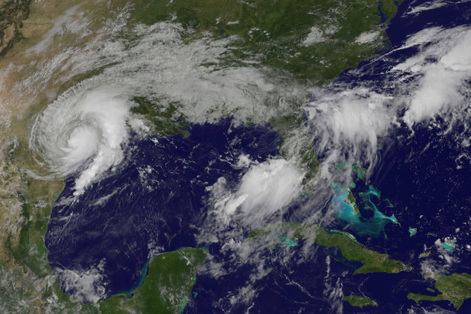 Harvey NOAA satellite photo