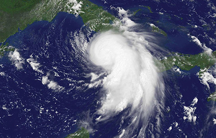 The impact of hurricanes can vary depending on tide level