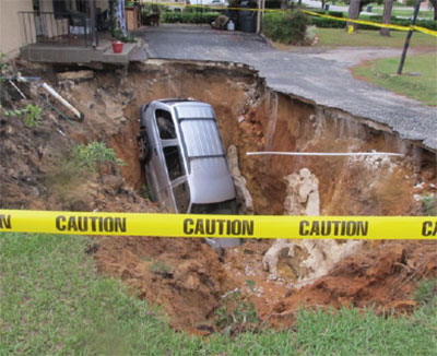 LOCATION Sinkhole can help to identify insurance risk