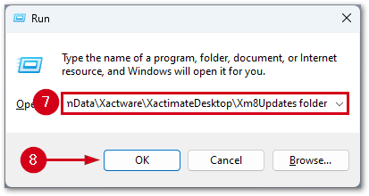 RunXm8UpdatesFolder
