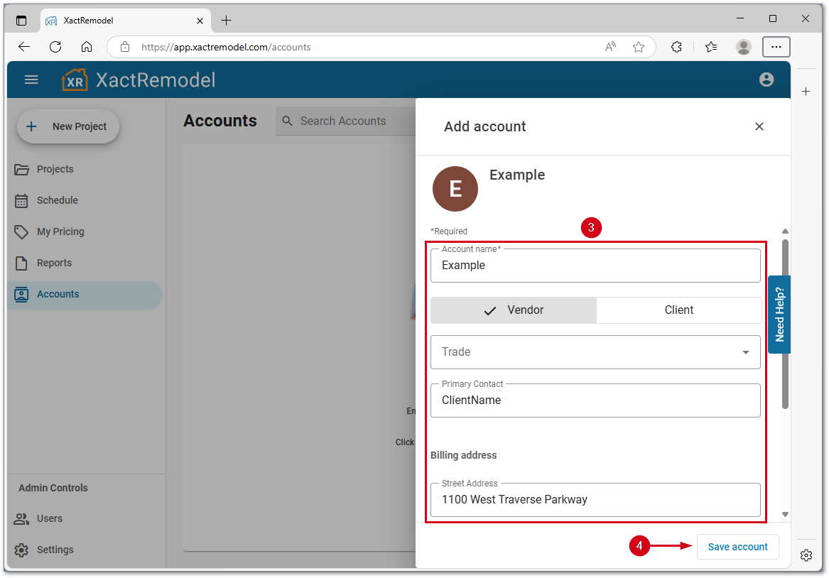 XRSaveAccount