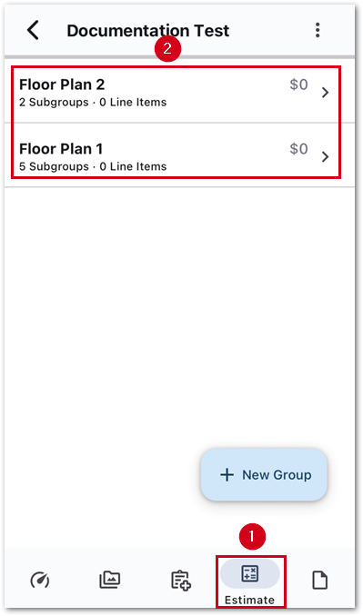 XRiOSEstimateGroupList