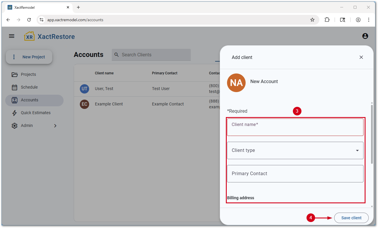 XRAddClient