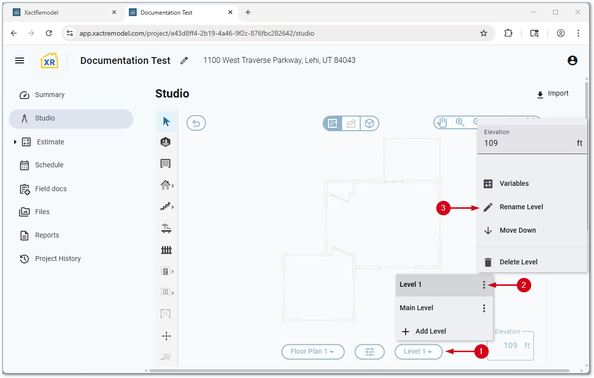 XRStudioRenameLevelMenu