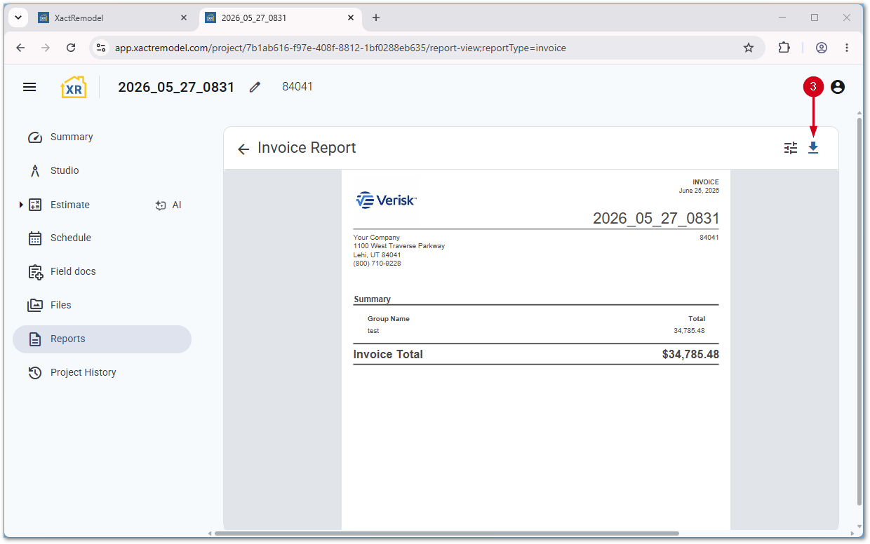 XRInvoiceReport