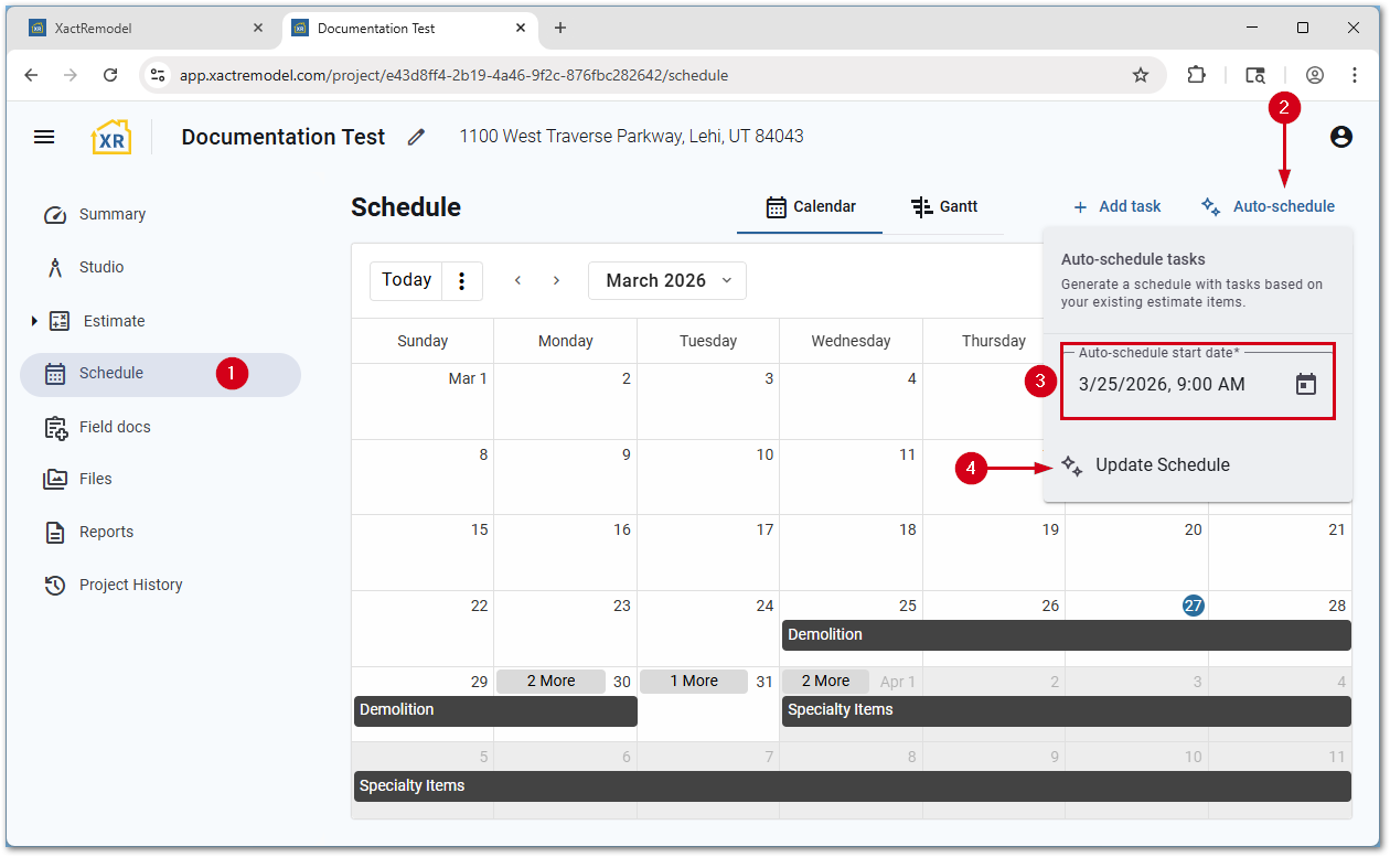 XRProjectScheduleAutomagic
